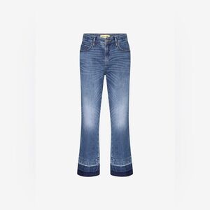 CAMBIO 
Francesca faded cotton straight-leg jeans